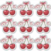  Pink Cherry Coquette Sticker | Girly Kindle  (Voorkant)