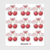  Pink Cherry Coquette Sticker | Girly Kindle  (Vel)