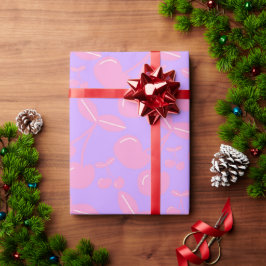 Pink Cherry Gift Wrap Girls Craft Party Cadeaupapier