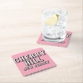 Pink Cherry Hill New Jersey Onderzetter Set (Insitu)