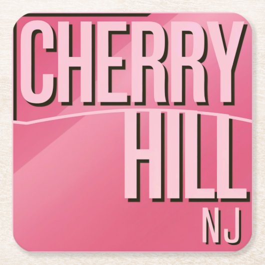 Pink Cherry Hill NJ Onderzetters (Voorkant)