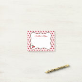 Pink Cherry Post schrijft Post-it® Notes (Op bureau)
