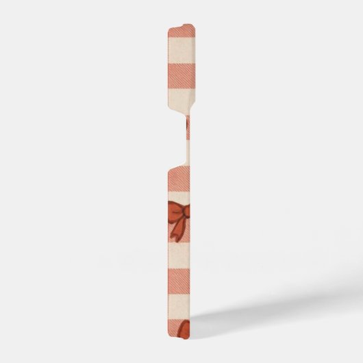 "Pink Cherry & Ribbon Pattern Phone Case – Cute iPhone Hoesje (Rechterkant)