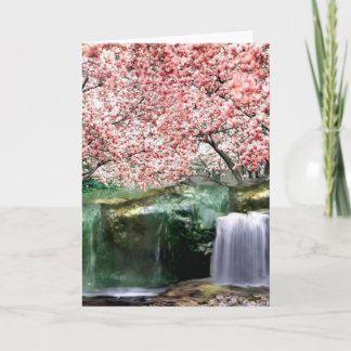 Pink Cherry Sakura Japanese Blossom Tree Kaart