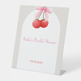 Pink Cherry vrijgezellenfeest collectie Reclamebord Met Voetstuk