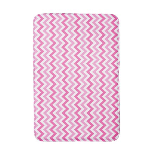Pink Chevron Breast Cancer Awareness Pattern Badmat (Voorkant Verticaal)