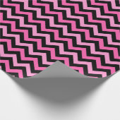 Pink Chevron Breast Cancer Awareness Pattern Cadeaupapier (Hoek)