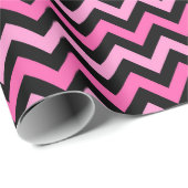 Pink Chevron Breast Cancer Awareness Pattern Cadeaupapier (Rol Hoek)