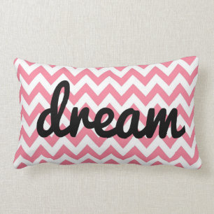 Pink Chevron Inspirerend Pillow   Dream Kussen