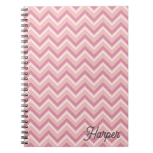 Pink Chevron  Notitieboek (Voorkant)