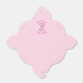 Pink Chi Ro Christelijk Cross op roze gepersonalis Bedankdoosjes (Uitgevouwen)