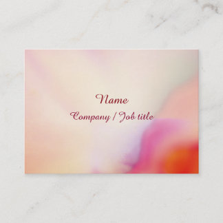 Pink Chic Cute Dressy Multicolor Artwork Visitekaartje