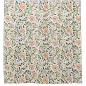 Pink Chic Floral Bridal Shower Douchegordijn (Voorkant)