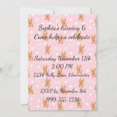 Pink Chihuahua Princess Birthday Party Kaart (Achterkant)