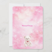 Pink Chinoiserie Baby Shower Invitation Kaart (Achterkant)