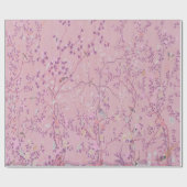 Pink Chinoiserie Bird Decoupage Cadeaupapier (Vlak)
