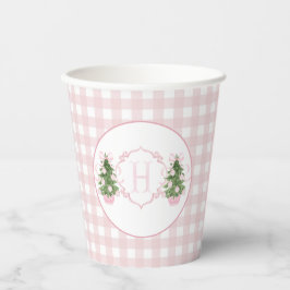 Pink Chinoiserie Christmas Baby shower Papieren Bekers