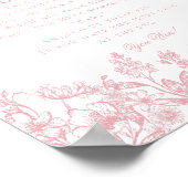 Pink Chinoiserie Dont Say Baby Shower Game Poster (Hoek)