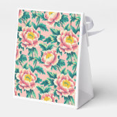 Pink Chinoiserie Floral Bedankdoosjes (Achterkant)