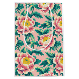 Pink Chinoiserie Floral Medium Cadeauzakje