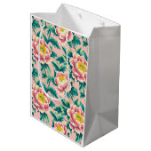 Pink Chinoiserie Floral Medium Cadeauzakje (Achterkant Gekanteld)