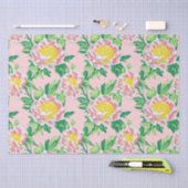 Pink Chinoiserie Floral Tissuepapier (Craft)