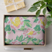 Pink Chinoiserie Floral Tissuepapier (Geschenk)