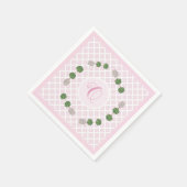 Pink Chinoiserie Ginger Jar Jars Topiary Basket Pa Servet (Hoek)