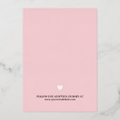 Pink Chosen Loved Introduction Folie Uitnodiging (Achterkant)