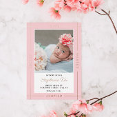 Pink Chosen Loved Introduction Folie Uitnodiging