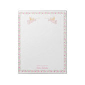 Pink Christmas Angels | Personalized Notitieblok (Linkerzijde)