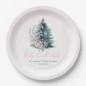 Pink Christmas Baby its cold outside Papieren Bordje (Voorkant)