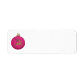 PINK CHRISTMAS BUBBLE ETIKET (Voorkant)