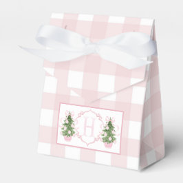 Pink Christmas Chinoiserie Baby shower Bedankdoosjes