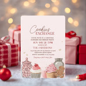 Pink Christmas Cookie Exchange Kaart