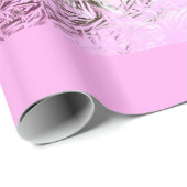 Pink Christmas Holly Cadeaupapier (Rol Hoek)