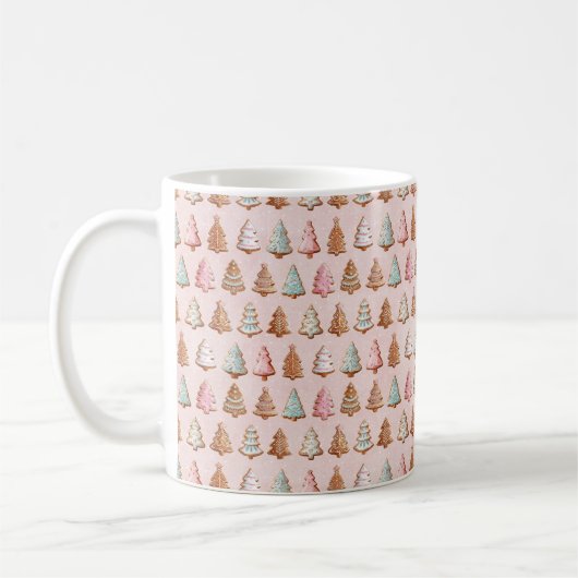 Pink Christmas  Koffiemok (Links)