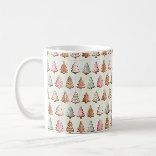 Pink Christmas Koffiemok (Links)