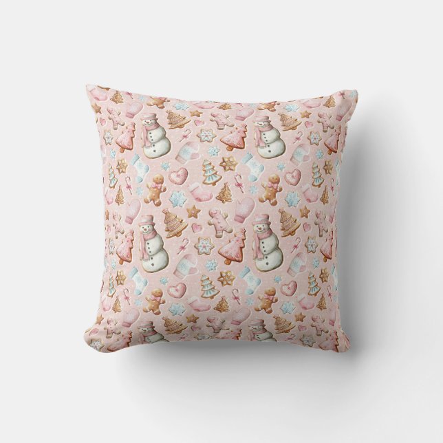 Pink Christmas  Kussen (Voorkant)
