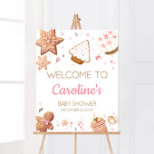 Pink Christmas Little Cookie Welkom Poster