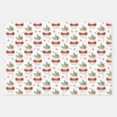 Pink Christmas Ornament Inpakpapier Vel (Voorkant)