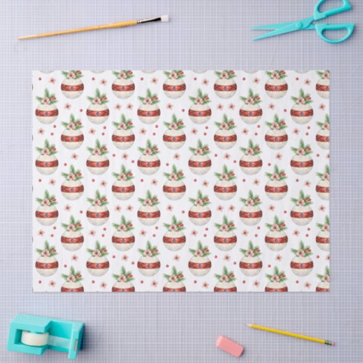 Pink Christmas Ornament Tissuepapier (Craft)