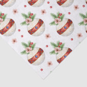 Pink Christmas Ornament Tissuepapier (Detail)