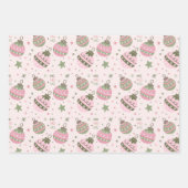 Pink Christmas Ornament Wrapping Paper (Voorkant 3)