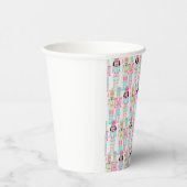 Pink Christmas Paste Nutcracker Ballet Soldiers Papieren Bekers (Rechts)