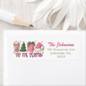 Pink Christmas Season Retour Adres Label (Insitu)