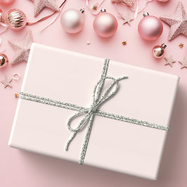 Pink Christmas Solid Color Cadeaupapier