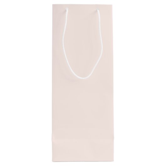 Pink Christmas Solid Color Wijn Cadeautas (Achterkant)