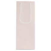 Pink Christmas Solid Color Wijn Cadeautas (Voorkant)