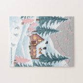 Pink Christmas Town Legpuzzel (Horizontaal)